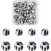 Fashewelry Milk Cow Print Silicone Beads - Set of 20 | 2 Sizes | Personalized Teething & Chewing Beads for DIY Bracelet Making - Buy Online on GoSupps.com