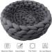 Cozy Monet Cotton Knitted Pet Bed Basket - Dark Gray 15.7 - for Dogs & Cats - Buy Online on GoSupps.com