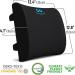 Everlasting Comfort Lumbar Support Pillow for Office Chair Memory Foam Back Cushion for Chair & Car - Black - Buy Online on GoSupps.com