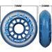 Blue Bellies 8 Inline Skate Wheels 76mm 78a - Clear/Blue | Smooth and Durable - Buy Online on GoSupps.com