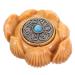 Beaupretty hand exercise player B rodecoration carving mini-lotus flower residential culture ornament wood carved adorn wood decoration massage whom wan inner charm