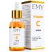 EMY Vitamin C & E Face Serum with Hyaluronic Acid - Anti-aging Moisturizer for Nourished, Protected Skin | Anti-Wrinkle, Collagen-Boosting Formula with Glycerin & Ascorbic Acid - Buy Online on GoSupps.com