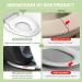 Toilet Seat with Toddler Seat Built in  Potty Training Toilet Seat for Kids  Magnetic Kids Toilet Seat  Slow Close  Thicken Plastic Easy to Clean  Removable and Never Loosen  White(18.5Elongated) White Elongated - Buy Online on GoSupps.com