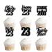 Happy 23rd Cupcake Topper 18pcs Straight Outta 2000 Cheer to 23 Years Old Cake Picks Celebrating Happy 23rd Birthday Party Decoration