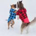 Sbayool Dog Hoodie Set - Casual Plaid Design with Zipper Pocket - Red/Blue - 2XL - Buy Online on GoSupps.com
