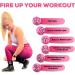 Padded Ankle Strap for Cable Machine - Adjustable Leg Straps for Gym Workouts - Black/Pink Ankle Cuffs for Glute Exercises - Buy Online on GoSupps.com