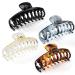 Hair Claw Clips for Women and Girls Thick Hair Large 4.3 Non Slip Jaw Clips Strong Hold Claw Grips Hair Styling Clasps 4 Pieces
