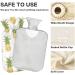Naanle Golden Pineapple Heat Bottle - 1L Transparent Hot Water Bottle for Pain Relief & Cold Therapy - Ideal for Bed Hands & Feet - Buy Online on GoSupps.com