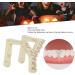 Hip Hop Tooth Brace Fake Teeth Decoration Durable Brass Electroplated Birthday Gift for Hip Hop Fans (Gold) Y Gold - Buy Online on GoSupps.com