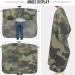 Visesunny Army Green Camouflage Barber Cape - Water-Resistant Hair Cutting Apron & Anti-Static Hairdressing Bib - Buy Online on GoSupps.com
