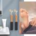 2-Piece Foot File Callus Remover Set with Wooden Handle - Professional Pedicure Scrubber for Dead Skin Removal - Buy Online on GoSupps.com