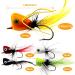 Ghanneey Fly Fishing Poppers Dry Flies Lures - 10pcs Fly Fishing Tying Tools for Bass, Trout, Salmon - Flies Making Accessories for Panfish & Bluegill - Buy Online on GoSupps.com