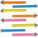Hamiledyi Parrot Cage Perches Stand Pole,Bird Stand Sand Perch Toy Parakeet Paw Grinding Stick and Beak Colorful Cage Accessories for Conures Cockatiels Lovebirds Budgies Rest