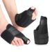 1 Pair Bunion Corrector Brace Bunion Splint Wrap Bunion Splint Toe Straightener Corrector Foot Pain Relief Women Men Nighttime Bunion Support Hammer Toe Separator Cushion for Hallux Valgus Arthritis Black