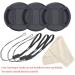 55mm Center Pinch Lens Cap Bundle for Canon Nikon Sony DSLR Camera + Cleaning Cloth - Buy Online on GoSupps.com