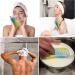 Cinlitek Dual Sided Silicone Body Scrubber - 2 Pack for Exfoliating Shower & Scalp Massage | Bath & Shampoo Brush | Soft Body Exfoliator Silicone Loofah Shower Scrubber - Purple & Yellow - Buy Online on GoSupps.com