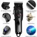 Professional Hair Clippers for Men | Cordless & Corded Barber Clippers | Rechargeable Home Haircut & Grooming Set (Black - Buy Online on GoSupps.com