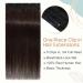 Elailite Clip In Extensions - Real Human Hair 3/4 Full Head 5 Clips 45cm Dark Brown #02 - Smooth & Natural Look - Buy Online on GoSupps.com