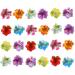 24 Multicolor Hawaiian Hibiscus Flower Hair Clips for Girls & Women - Beach Wedding Party Accessories - Buy Online on GoSupps.com