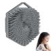 Hair carcass |Six -peculiar form shampoo massage device brush scrubber |Silicone shampoo brush silicone head skin massage device shampoo brush for children adults women men gray