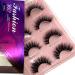 HBZGTLAD Mink Lashes 3D Mink Eyelashes 100% Cruelty free Lashes Handmade Reusable Natural Eyelashes Popular False Lashes Makeup (TDR-04)