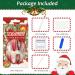Coffin Christmas False Nails Set - Red Gradient Snowflake Xmas Design | 24Pcs Long French Fake Nails with Nail Glue for Women & Girls - Buy Online on GoSupps.com
