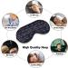 Adjustable Heart Beat Sleep Mask Eye Cover for Men and Women - Blocks Light for Better Sleep and Travel - Comfortable Blindfold with Adjustable Strap - Buy Online on GoSupps.com