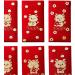 AWHAO 6 Pieces Chinese New Year Red Envelopes 2024 Dragon Year Red Packet Hong Bao for Birthday Style C - Buy Online on GoSupps.com