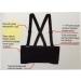Black Belt Back Support Waist Brace - Heavy Weight Comfort for Large/X-Large Sizes | International Shipping Available - Buy Online on GoSupps.com