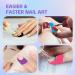 KALIONE Nail Polish Protectors - 100pcs U-Shaped Cuticle Guards with Tweezers for Nail Art & Painting - Peel Off Stickers (5 Colors) - International Shipping Available - Buy Online on GoSupps.com