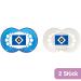 MAM Football Pacifiers Set of 2 - HSV Fan Design Tooth-Friendly Silicone for Babies 6-16 Months - Buy Online on GoSupps.com