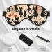 SSIMOO Happy Walking Kitty Print Double-Sided Eye Mask | Soft Light Blocking Sleep Mask for Enhanced Sleep Quality - Perfect for Travel & Home - Buy Online on GoSupps.com