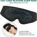 3D Sleep Mask for Men and Women - 100% Light Blocking Eye Mask for Sleeping, Travel, and Yoga - Soft, Comfortable, and Breathable - Black - Buy Online on GoSupps.com