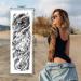 Hawaii Eye Pattern 3D Temporary Tattoo Stickers - Waterproof, Extra Large, Realistic Design for Adults & Kids - Black Fashion Body Art - Buy Online on GoSupps.com