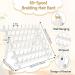 19 Pcs Wooden Hair Braid Rack Set with Clips, Comb & Parting Ring - White - Buy Online on GoSupps.com