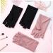 HAPINARY 2 Pairs Gloves Manicure Gloves Nail Accessories Gloves for Manicures Fingerless Gloves Nail Art Gel Anti Gloves Nail Rays Gloves Nail Light Nail Gloves Cotton - Buy Online on GoSupps.com