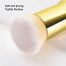 Makeup Brush Metal Comfortable Cosmetic Powder Brush No Tracing Gold for Party for - Buy Online on GoSupps.com