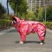 Tfeng Camouflage Pink Dog Raincoat with Removable Hoodie | Waterproof Adjustable Jacket for All Sizes - 63cm Back Length - Buy Online on GoSupps.com