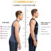 SOLCYSX Back Straightener Posture Corrector for Men | Adjustable Scoliosis Back Brace - Relieve Lower Back, Shoulder, and Neck Pain | Medium Black - Buy Online on GoSupps.com