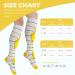 LEOSTEP Women's Compression Socks (3 Pair) | Knee High Support Stocking for Nurse, Flight, Sports, Travel, Pregnancy | 20-30mmHg | S-M Size | Little Duck Design - Buy Online on GoSupps.com