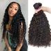 Aopusi Brazilian Hair Bundles Water Wave Virgin Remy Human Hair (18 20 22 Inch) Water Curly Wet and Wavy Hair 3 Bundles/Lot Hair Weft Natural Color 18 20 22 Water Wave Bundles