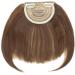 Synthetic Straight Bangs - Ash Brown & Bleach Blonde - Clip In On Hair Extensions Front False Bang Fringe Hairpiece For Women Beauty - Buy Online on GoSupps.com