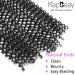 Passion Twist Hair 24 Inch 6 Packs Water Wave Crochet Hair - Natural Black Synthetic Extensions for Bohemian Braiding (1B#) Pack of 6 - Buy Online on GoSupps.com