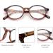 JM 3 Pack Vintage Round Reading Glasses - Spring Hinge Readers for Men & Women - +0.5 Diopters Mixed Color - Buy Online on GoSupps.com
