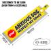 dogkit Anxious Dog Respect My Space Sleeve for Reactive Nervous Dogs Reflective Waterproof Double Sided Slip-on for the Dog Lead (Yellow Stop Sign) Yellow Stop Sign - Buy Online on GoSupps.com