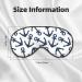 Navy Blue Anchor Sleep Mask Adjustable Double-Sided Eye Cover for Soft Sleep Perfect Shading & Eye Edema Reduction | International Shipping Available - Buy Online on GoSupps.com