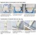 LIZEALUCKY Medical Hand Restraints Mitts for Dementia & Elderly - Breathable Mesh Thick Sponge Blue Safety Gloves - Buy Online on GoSupps.com