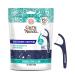 GuruNanda Dual Slickers Floss Picks - Double Threaded Dyneema Dental Floss with Foldable Toothpick for Effective Plaque Removal - Unflavored- 150 Ct