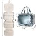 Narwey Hanging Travel Toiletry Bag for Women - Blue Stripe Medium Size Organizer for Cosmetics and Makeup - Ideal Travel Accessory - Buy Online on GoSupps.com