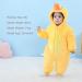 COOKY.D Baby Animal Hooded Winter Romper | Duck Snowsuit Coat for Newborn 6-12 Months - Buy Online on GoSupps.com